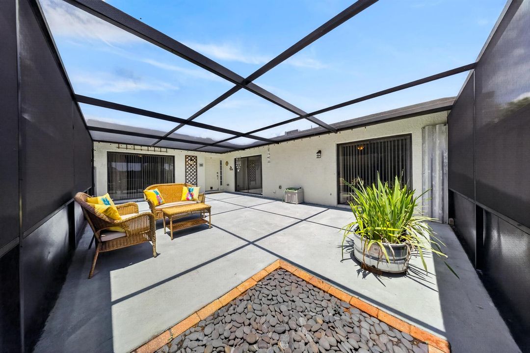 Screened Courtyard