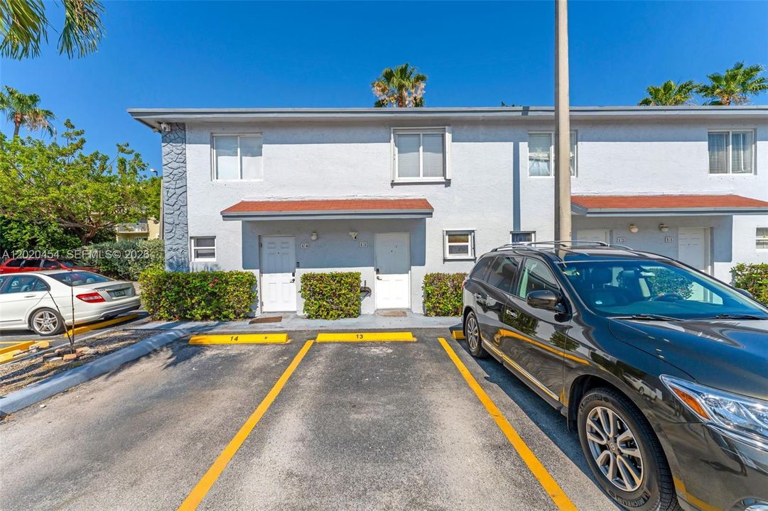 Parking directly in front of unit