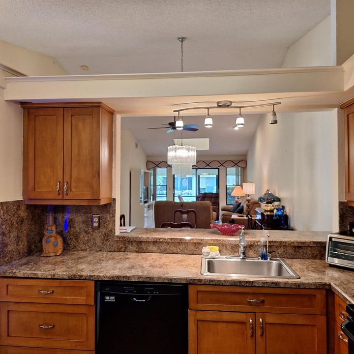 kitchen open to dining room