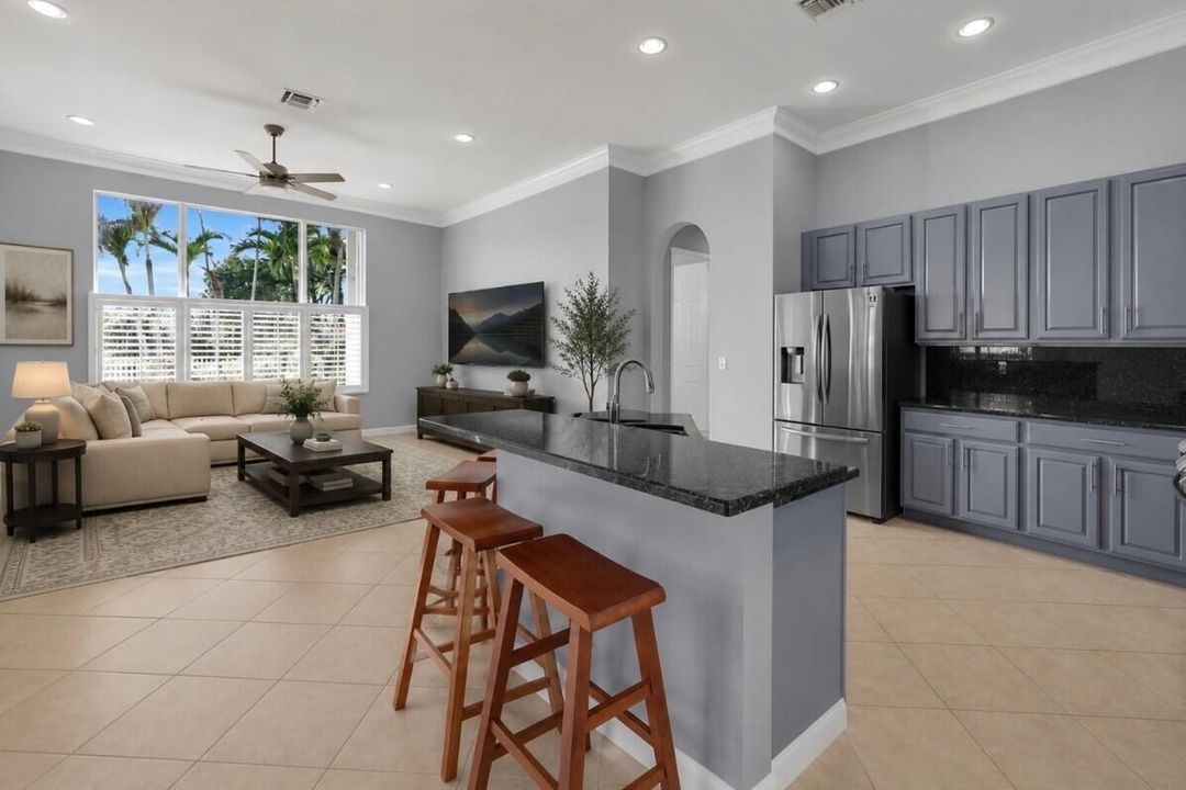 virtually staged kitchen