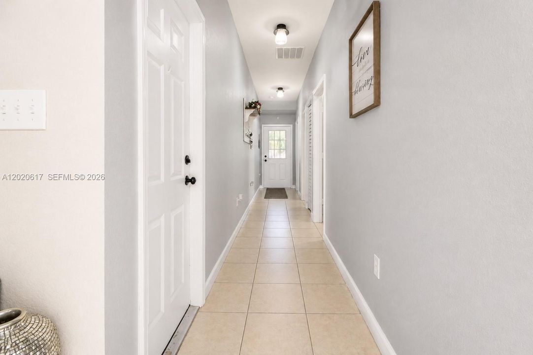 Entry from front door