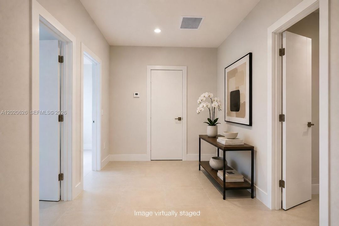 Virtually staged upstairs area