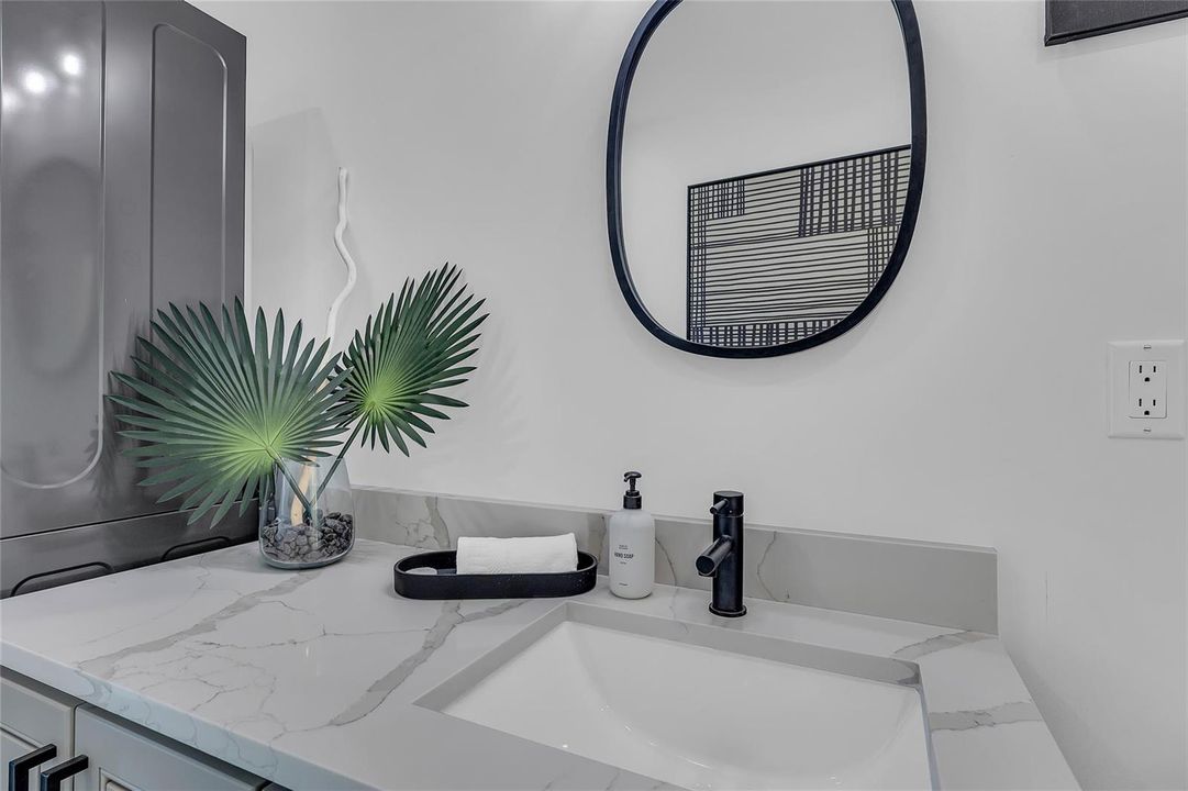 Separate Cabana Bathroom + Laundry Room