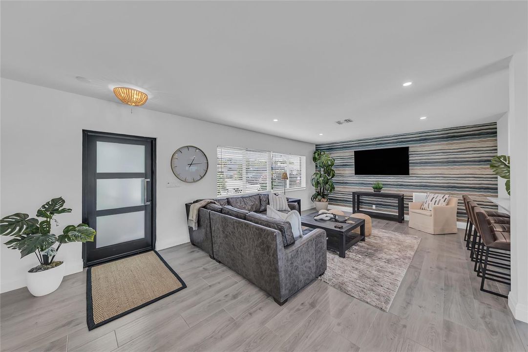 Entry and living room