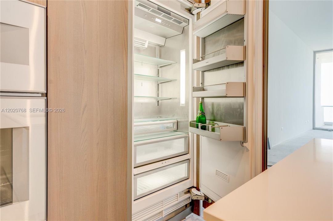 Gaggenau® integrated refrigerator/freezer.