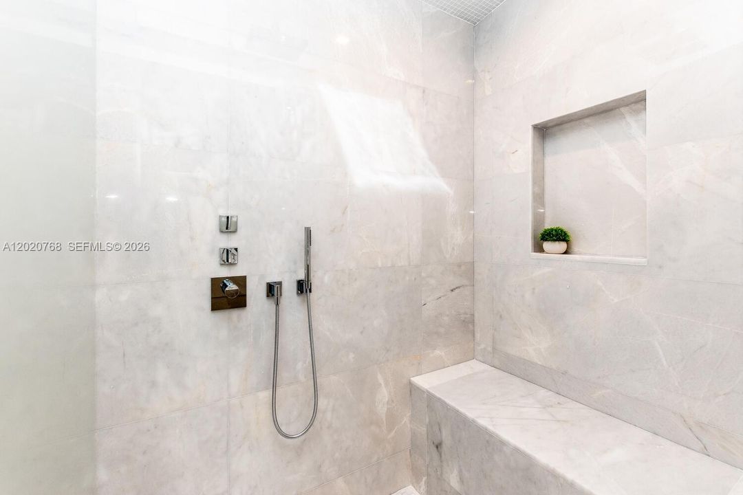 Master bathroom STEAM shower.
