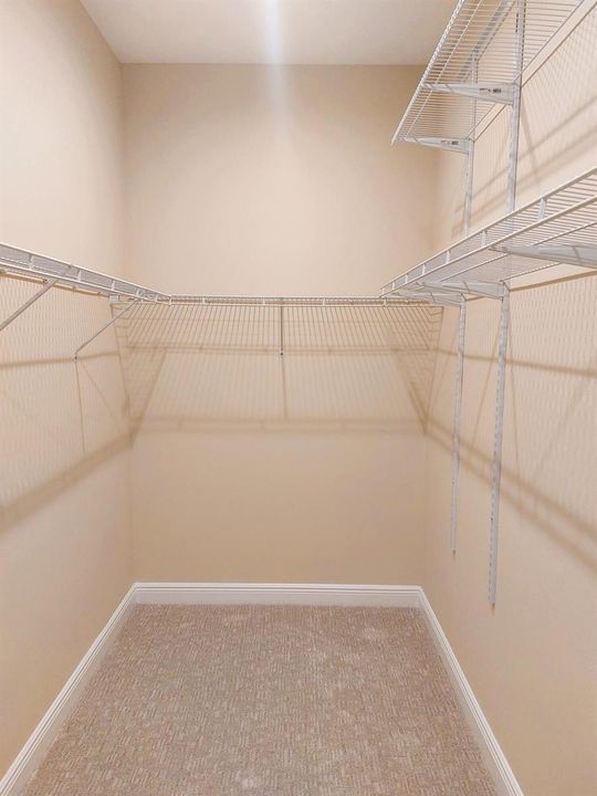 Tranquility upper walkin closet
