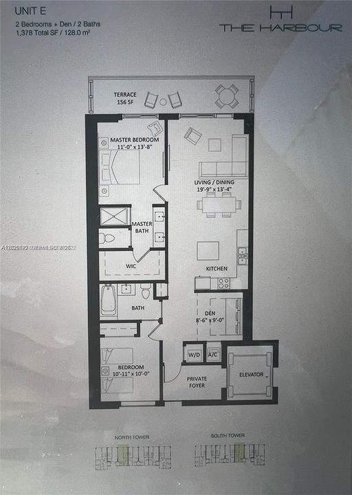 Activo con contrato: $4,300 (2 camas, 2 baños, 1119 Pies cuadrados)