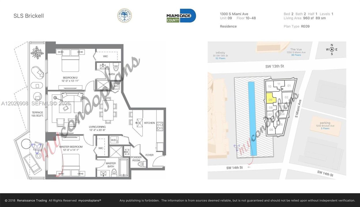 For Rent: $4,600 (2 beds, 2 baths, 961 Square Feet)