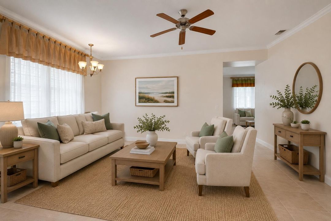 living room staged 2