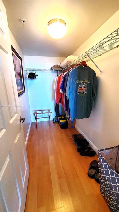 Spacious Walk In Closet
