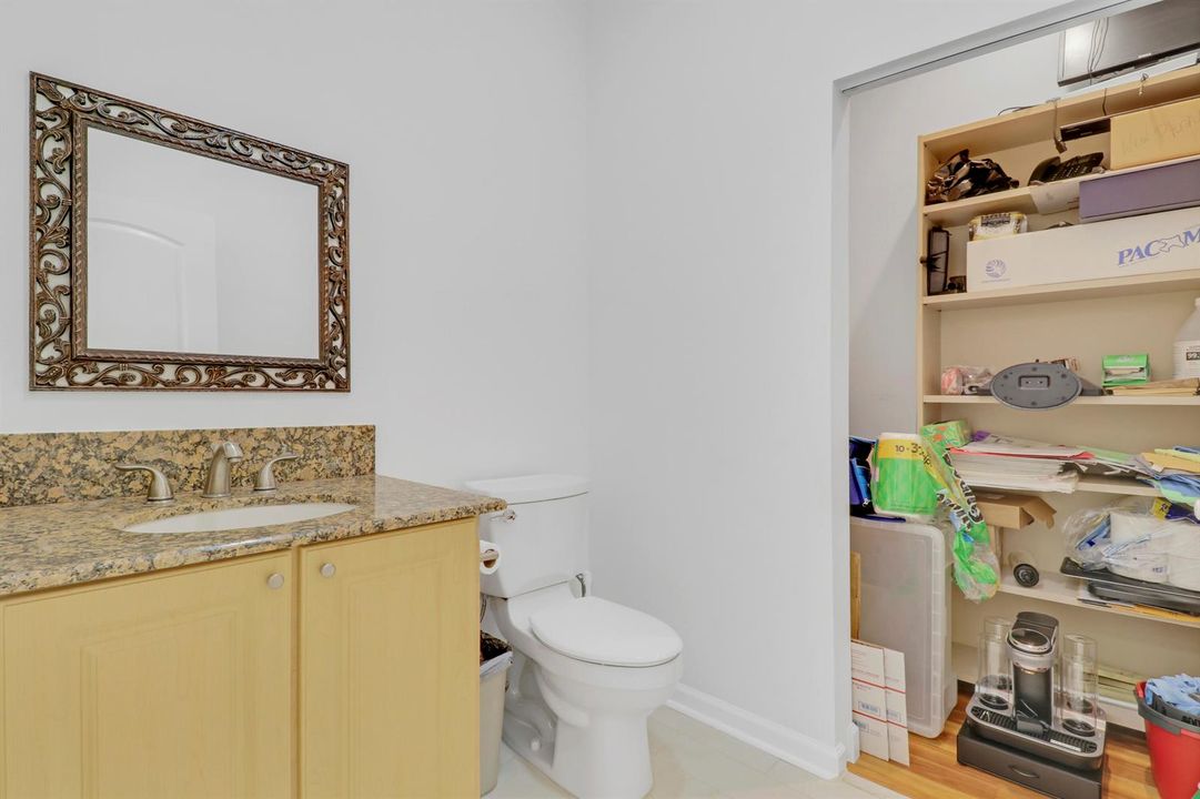 Half Bath & Closet Storage
