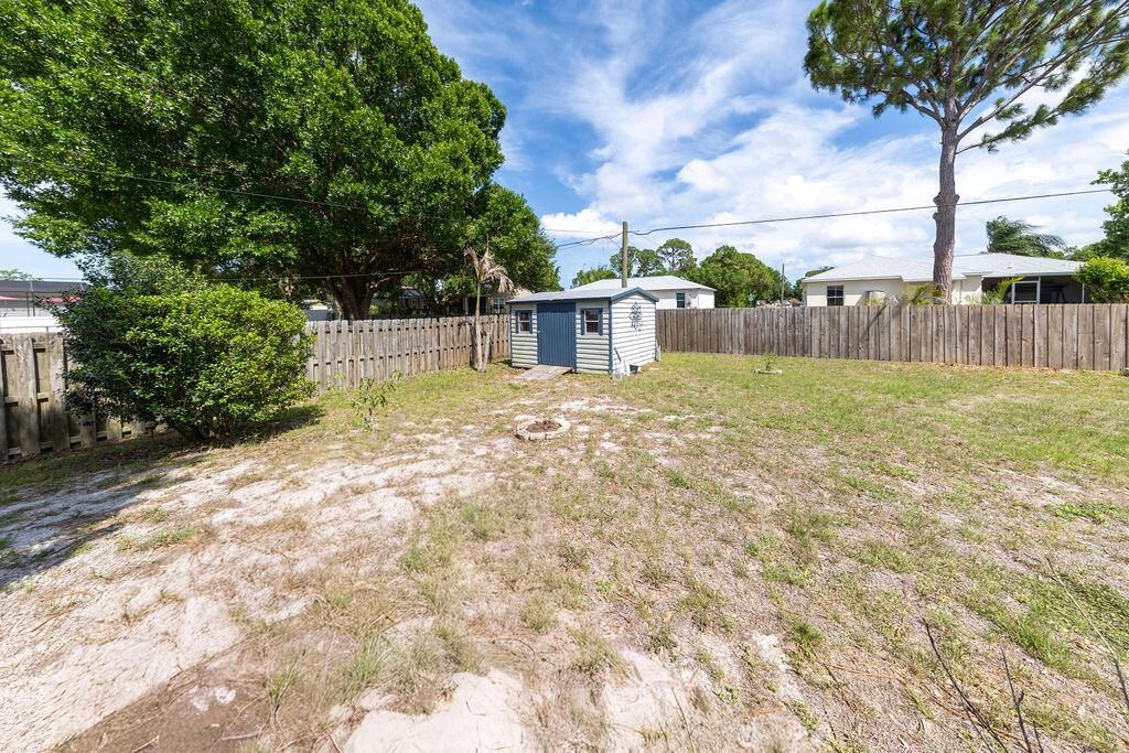 shed and yard