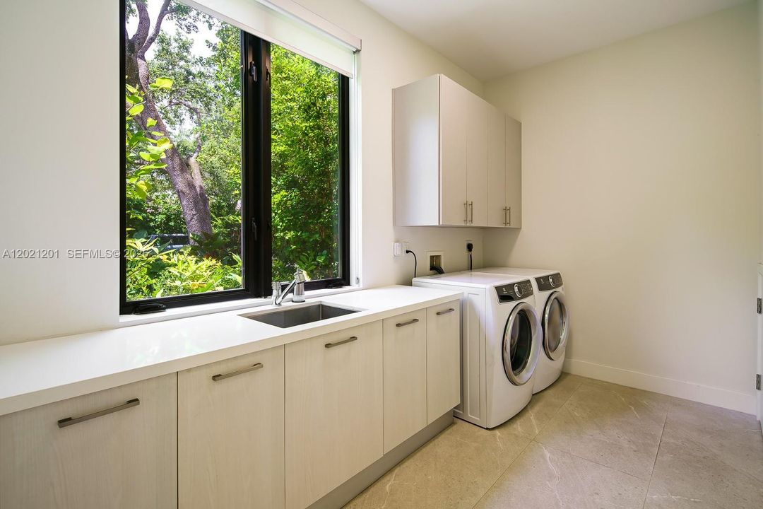 Huge laundry room