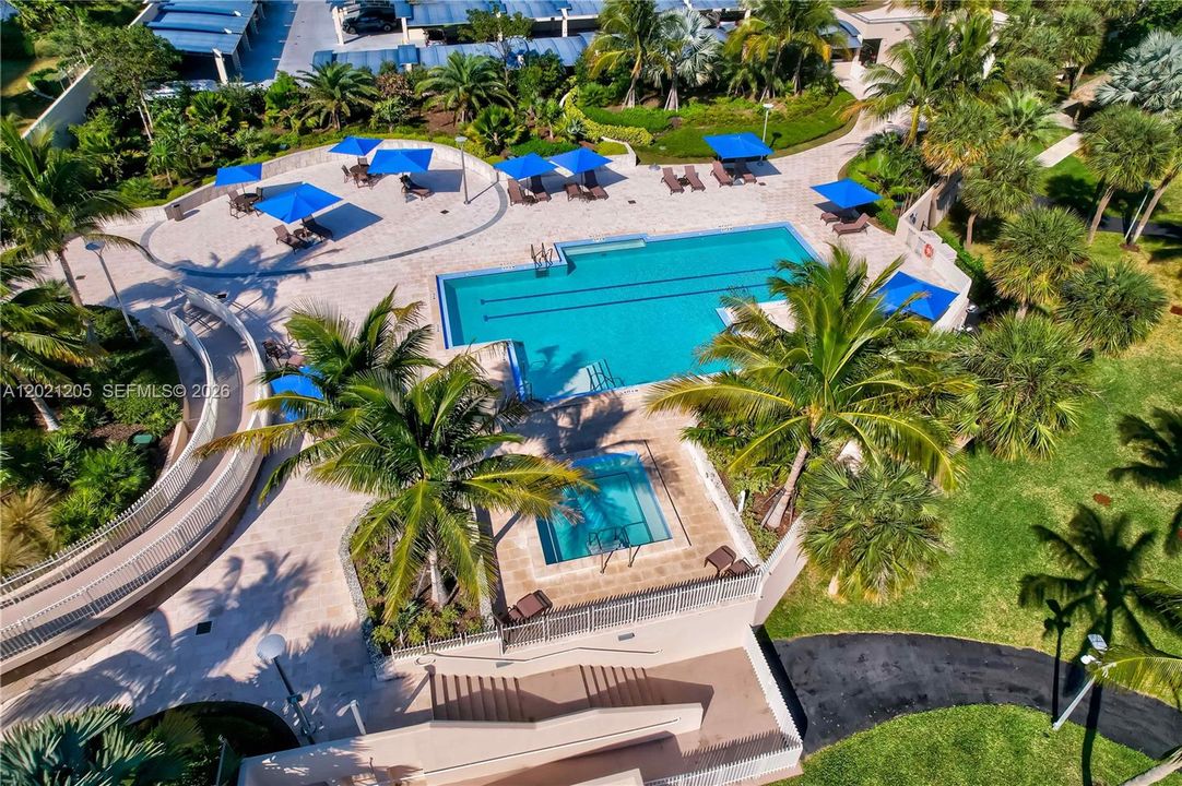 Community pools and gardens