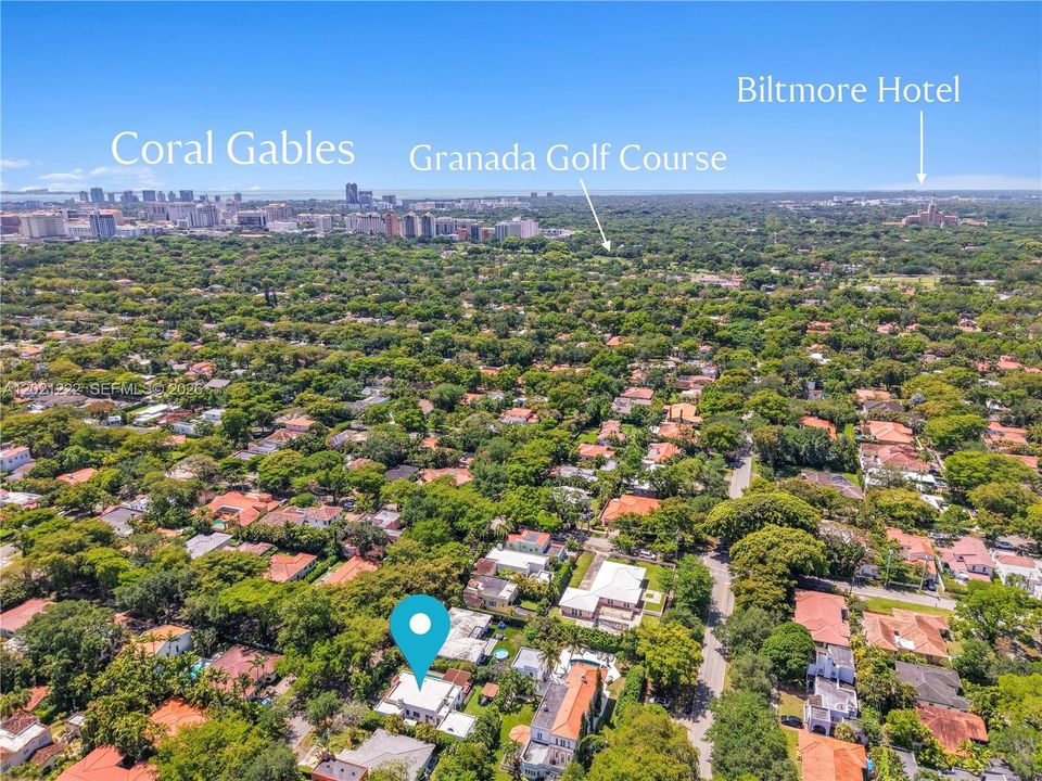 Property Location in Prime Area of Granada Section in Coral Gables