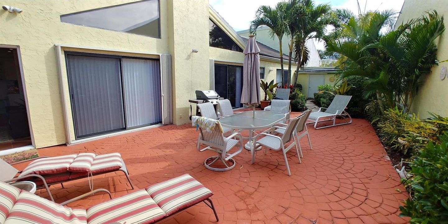 Oversized patio