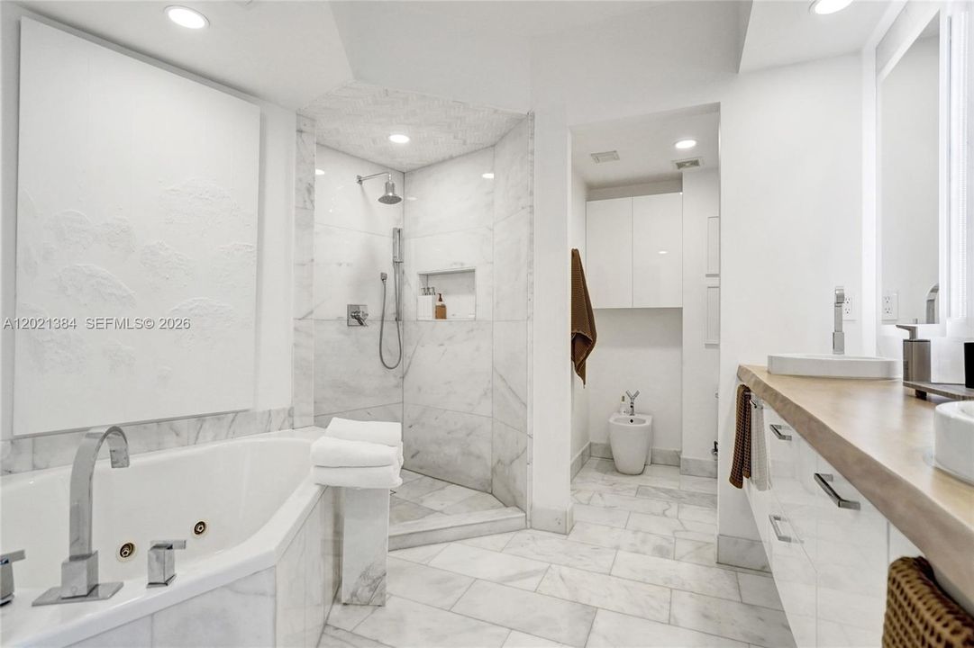 PERFECTLY STYLED AND FULLY UPGRADED MASTER BATHROOM!