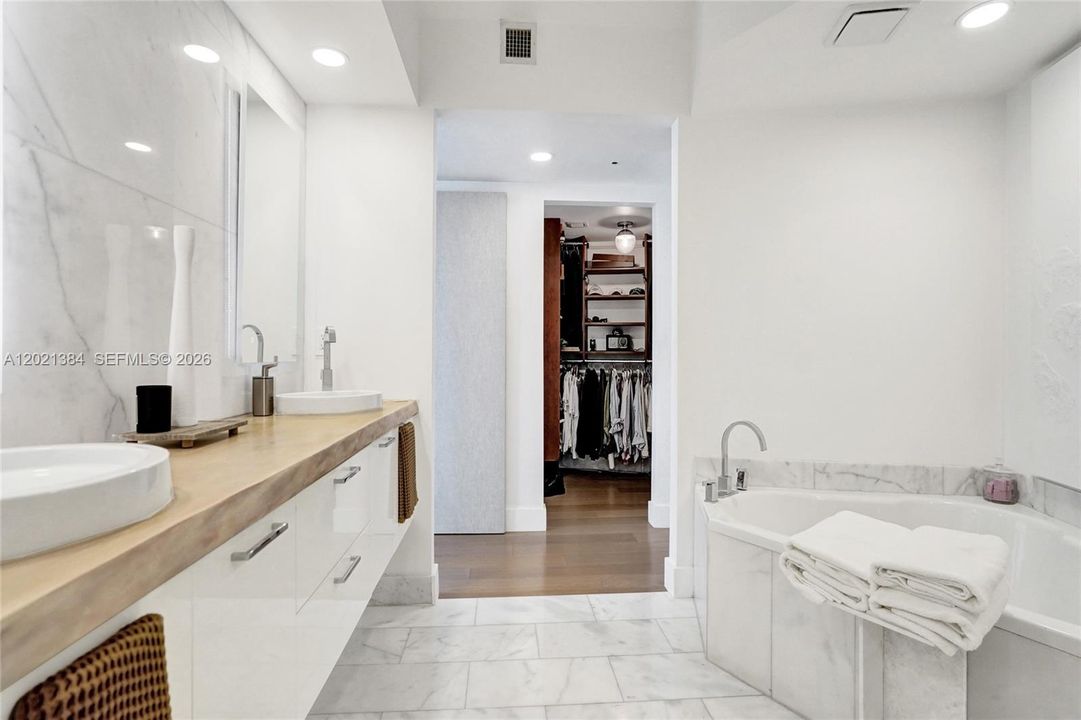 PERFECTLY STYLED AND FULLY UPGRADED MASTER BATHROOM!