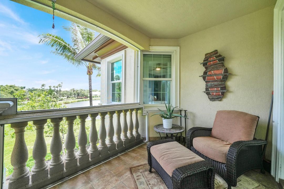 Screened Balcony with Water View