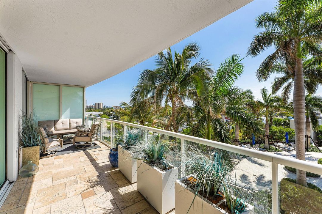Long balcony