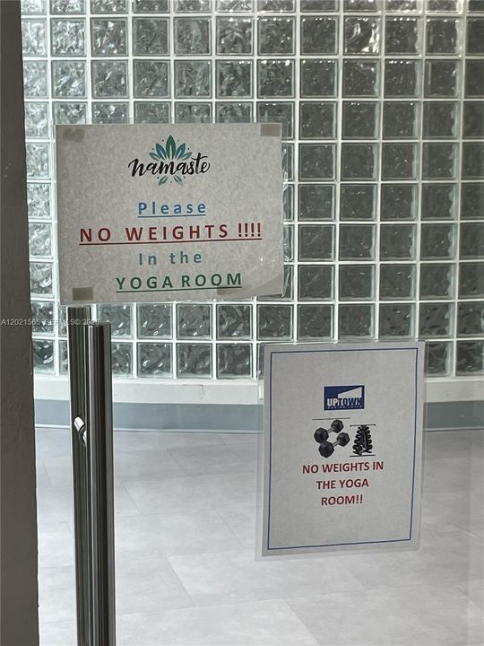 yoga room