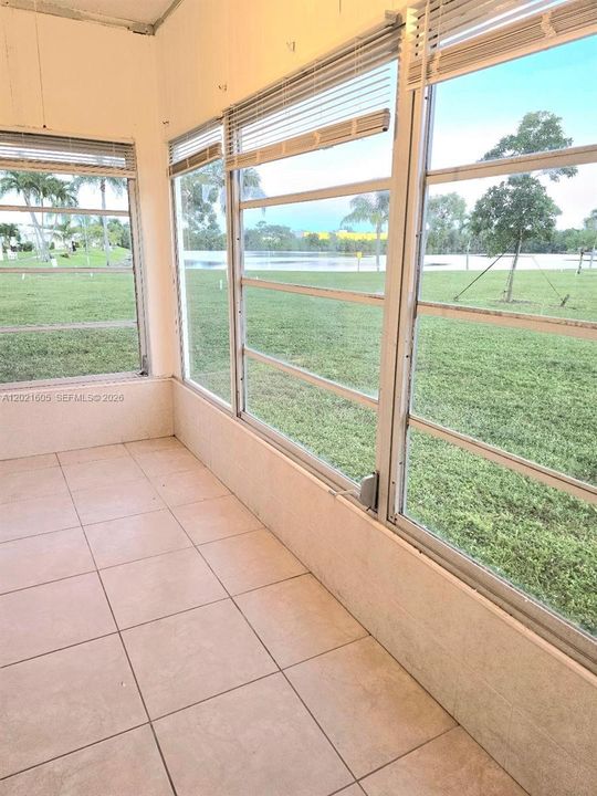 Porch with lake view