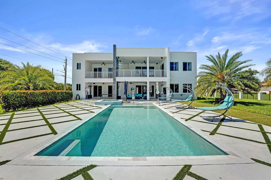 Back of house and pool