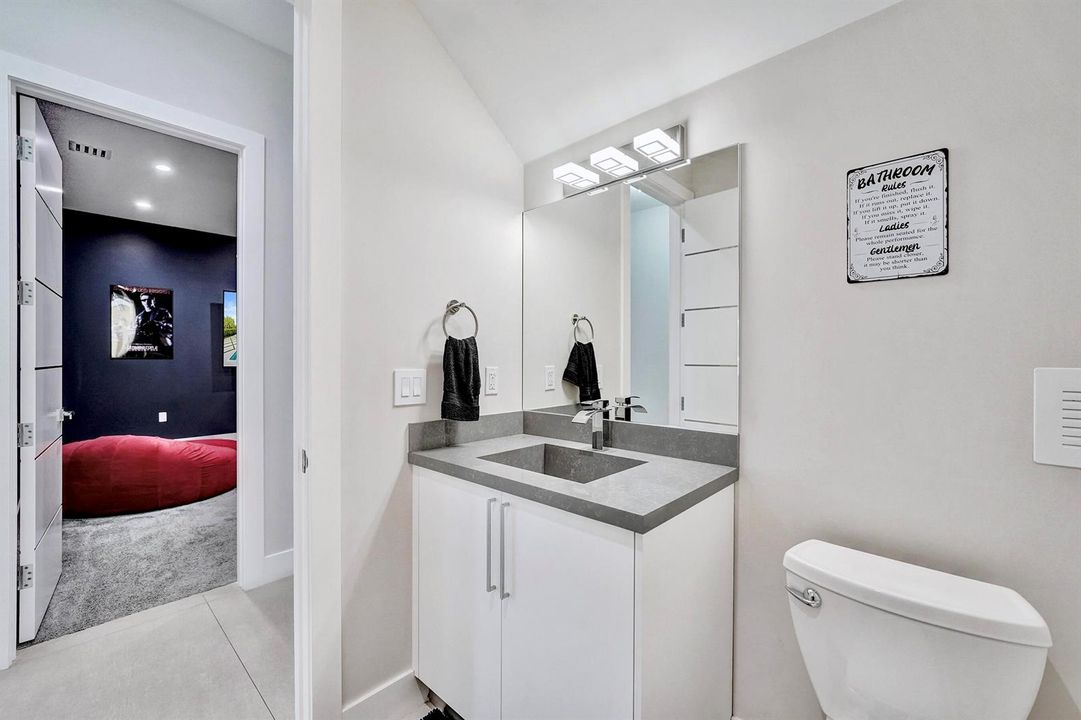 Half bathroom downstairs
