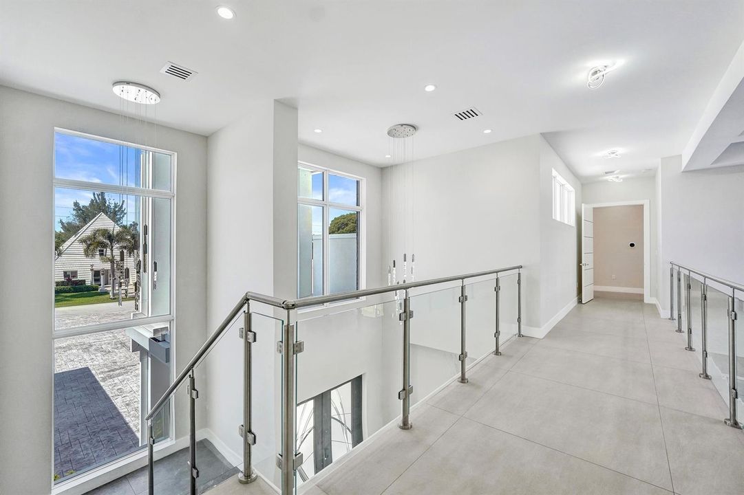 Upstairs walkway