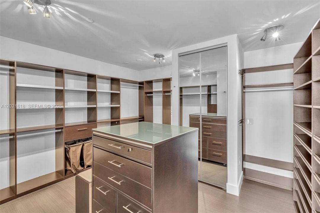 Oversized master closet