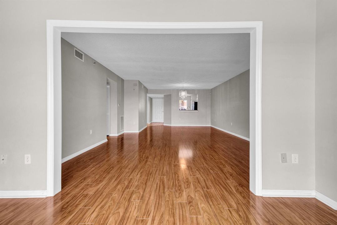 Back or Condo looking twards front door
