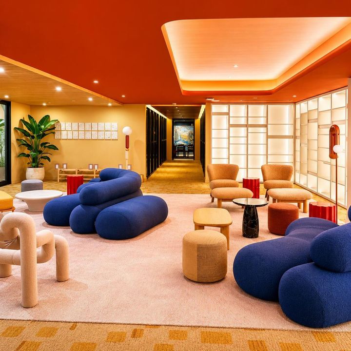 Vibrant Social Room and Lounge