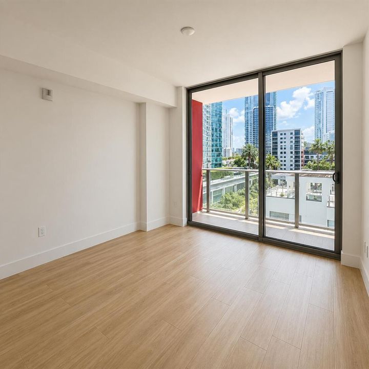 Master Bedroom with Balcony View