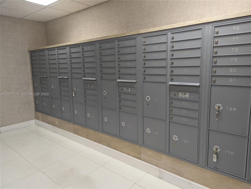 mailbox in same floor
