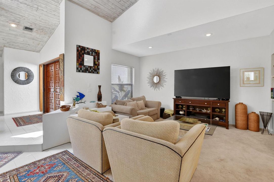 Den off of foyer entry