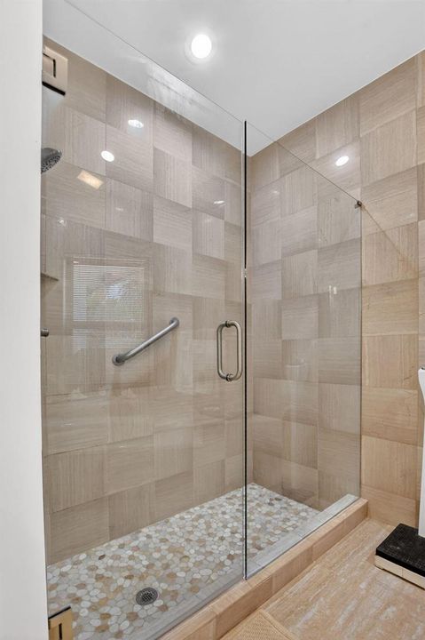 Master shower