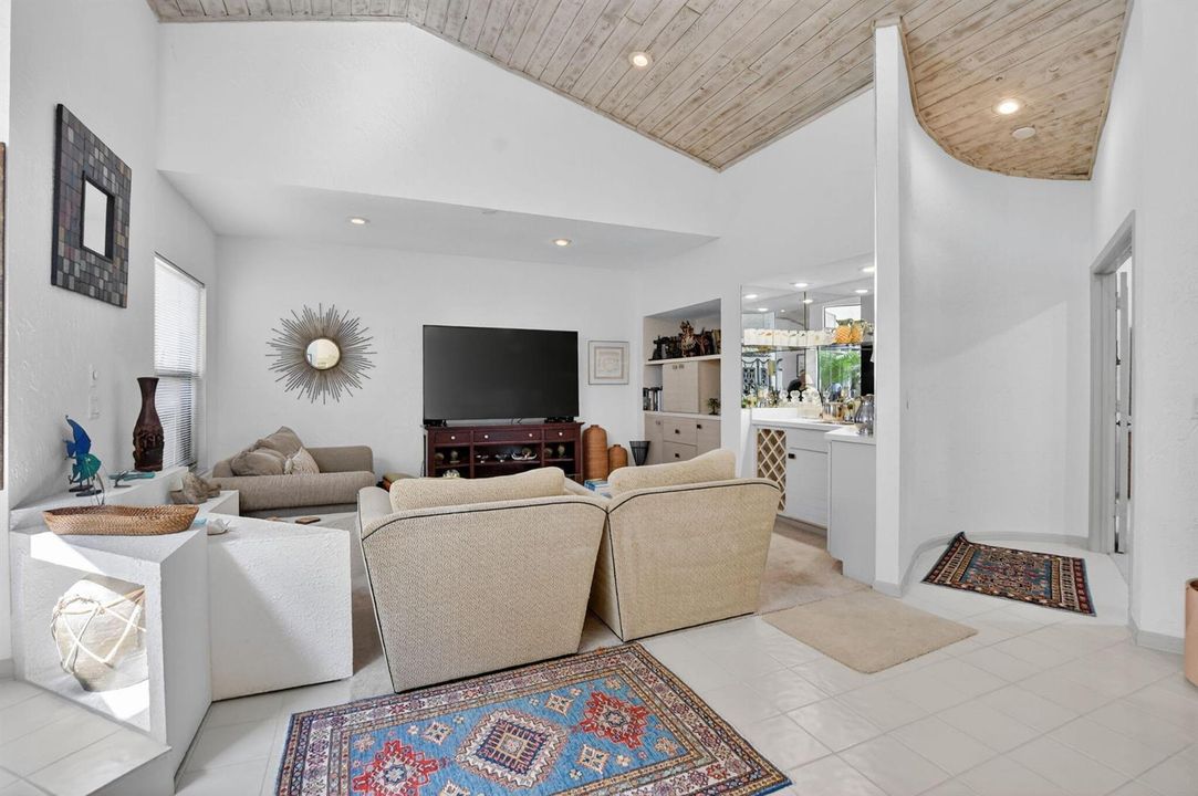 Den off of foyer entry