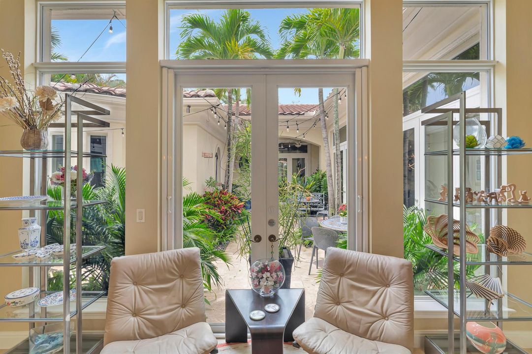 FRONT FOYER WITH COURTYARD VIEW
