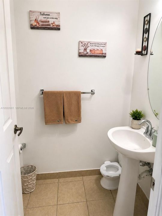 Half Bath 2nd Floor