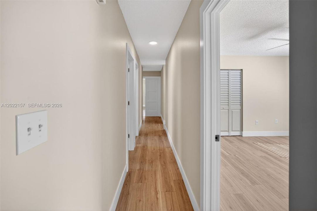 Hallway to bedrooms