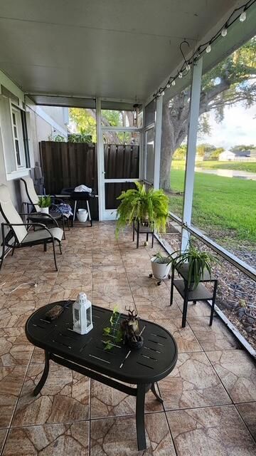 Screened patio