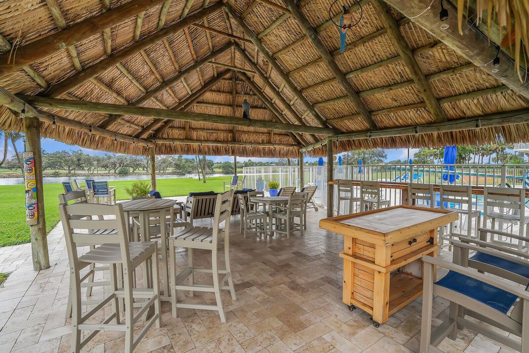 Tiki entertaining area