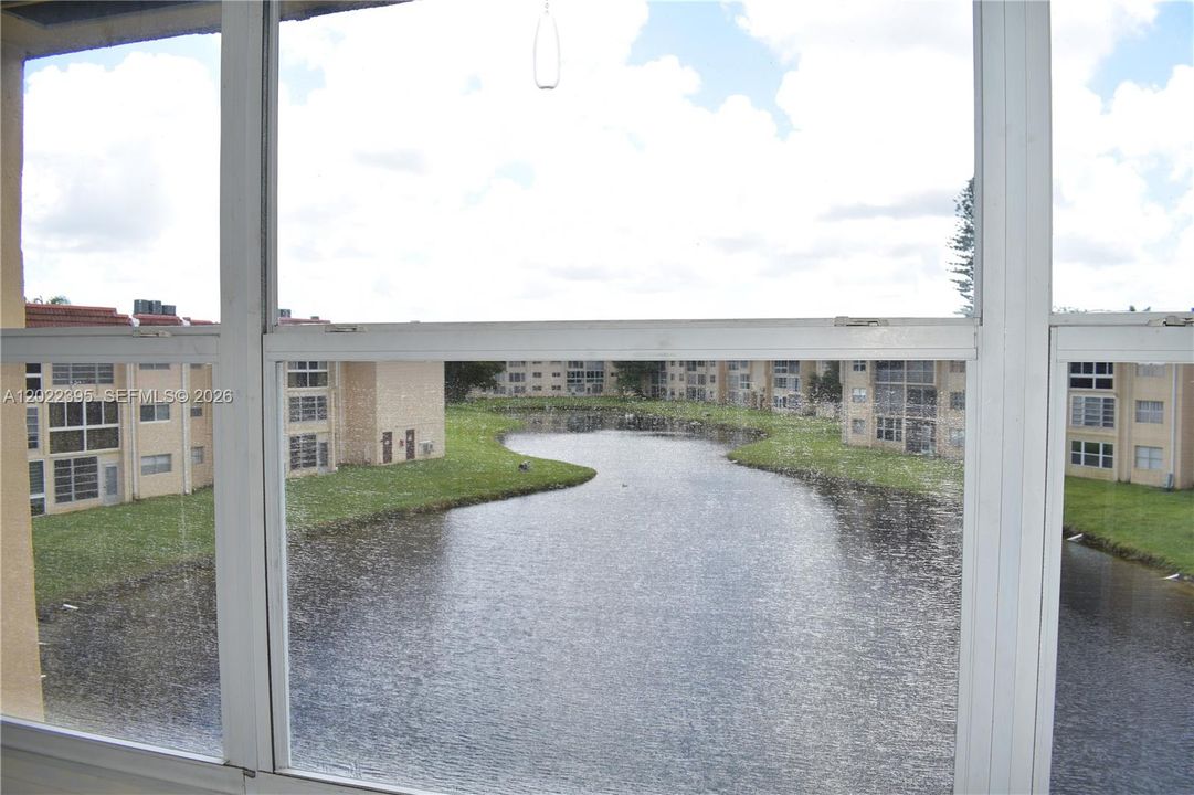 from screened balcony