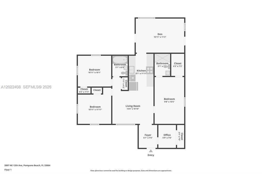 For Sale: $380,000 (3 beds, 2 baths, 1184 Square Feet)