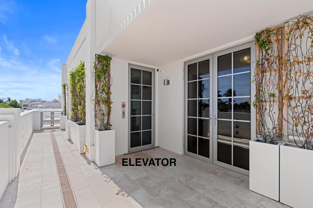 Private Entrance Covered Elevator