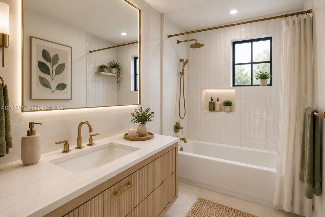 Image includes virtual renovation/staging