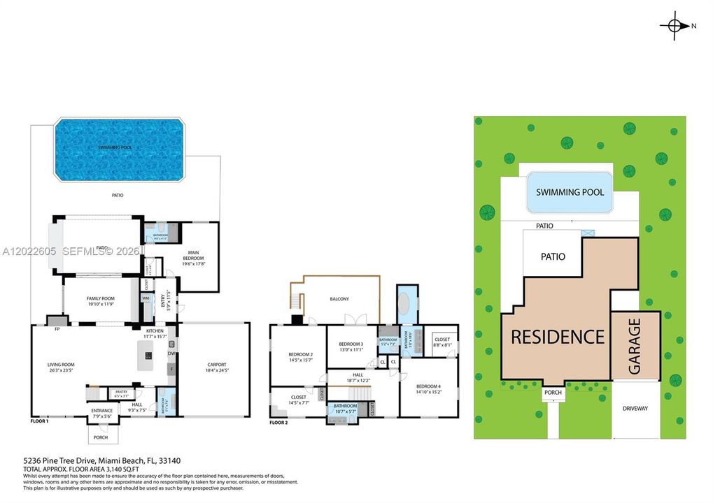 For Rent: $26,000 (4 beds, 3 baths, 3140 Square Feet)
