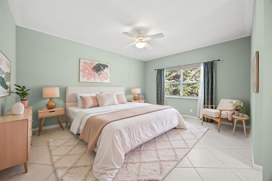 Virtually Staged Primary Bedroom