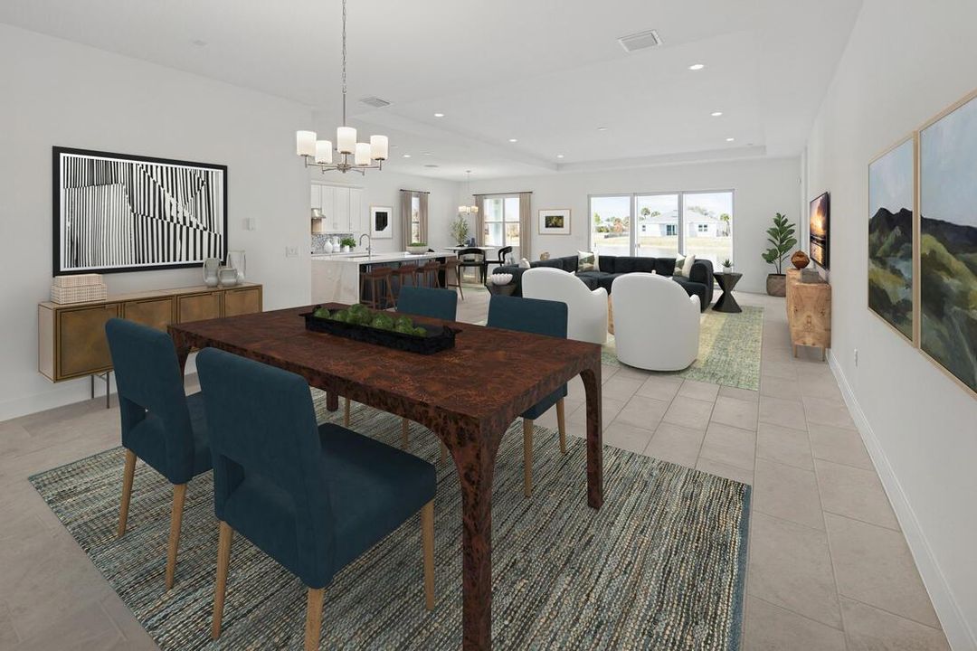 Great Room Staged